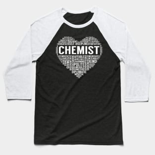 Chemist Heart Baseball T-Shirt